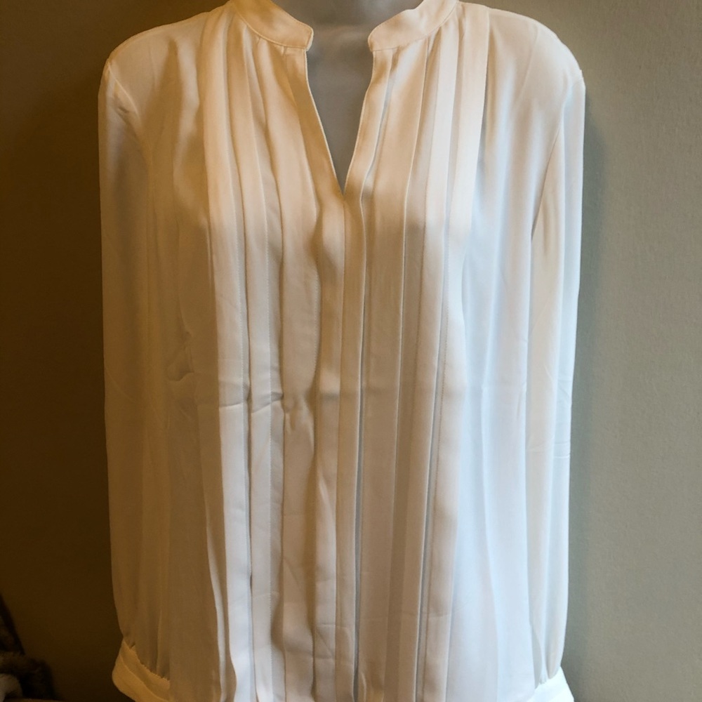 White House Black Market white blouse